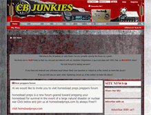 Tablet Screenshot of cbjunkies.com